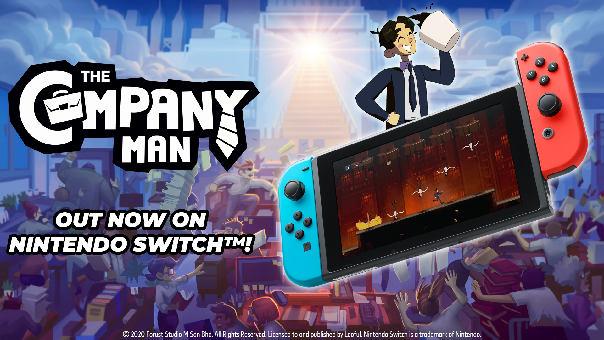 Take Down Corporate Machine! Company Man Is Out Now On Switch™ Worldwide - Leoful